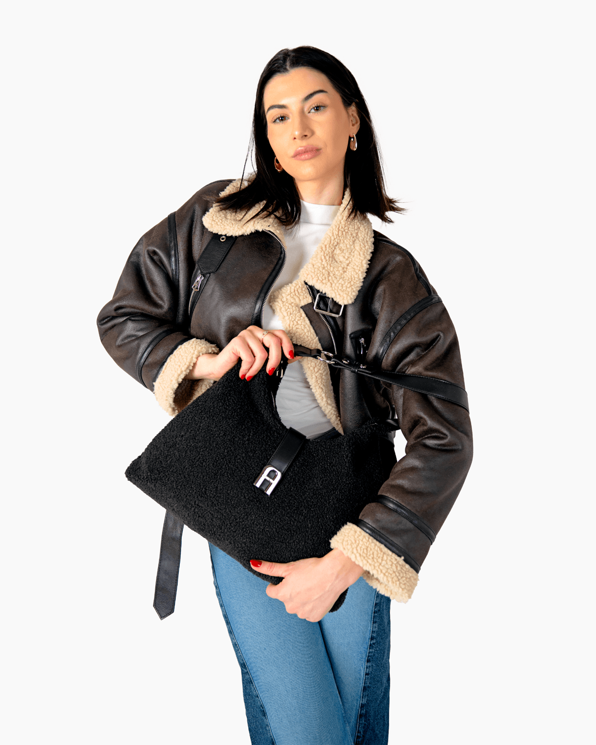 MADDIE Shoulder Bag - Black - Adonis King Collection
