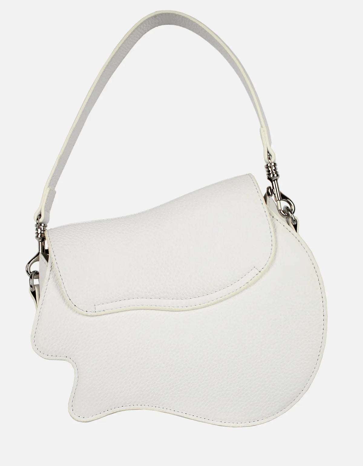 Soloist Pebble Leather Crossbody Bag with Strap