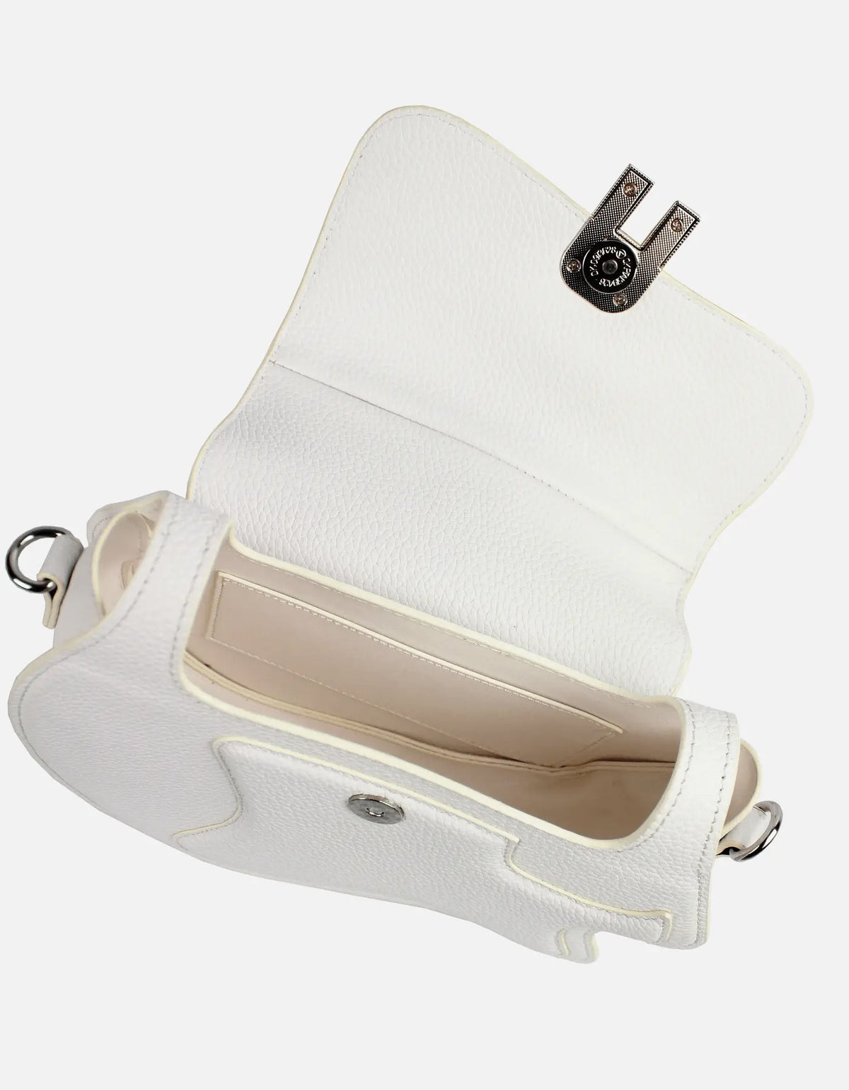Soloist Pebble Leather Crossbody Bag with Strap