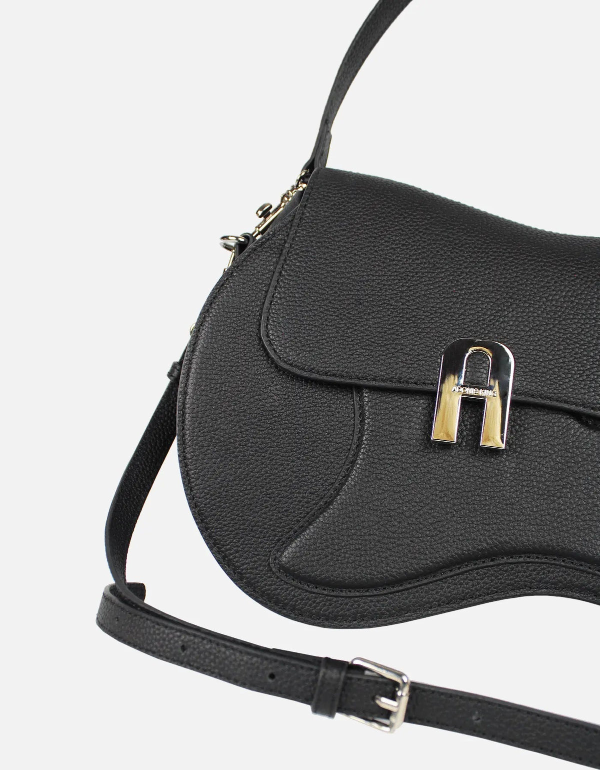 Soloist Pebble Leather Crossbody Bag with Strap