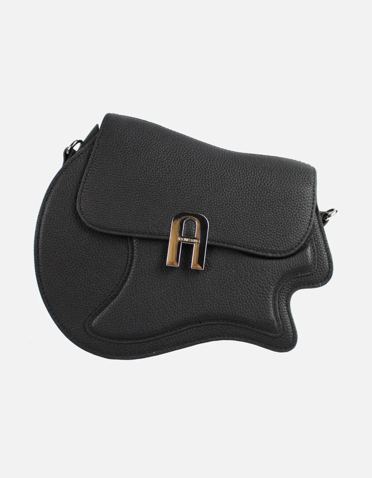 Soloist Pebble Leather Crossbody Bag with Strap