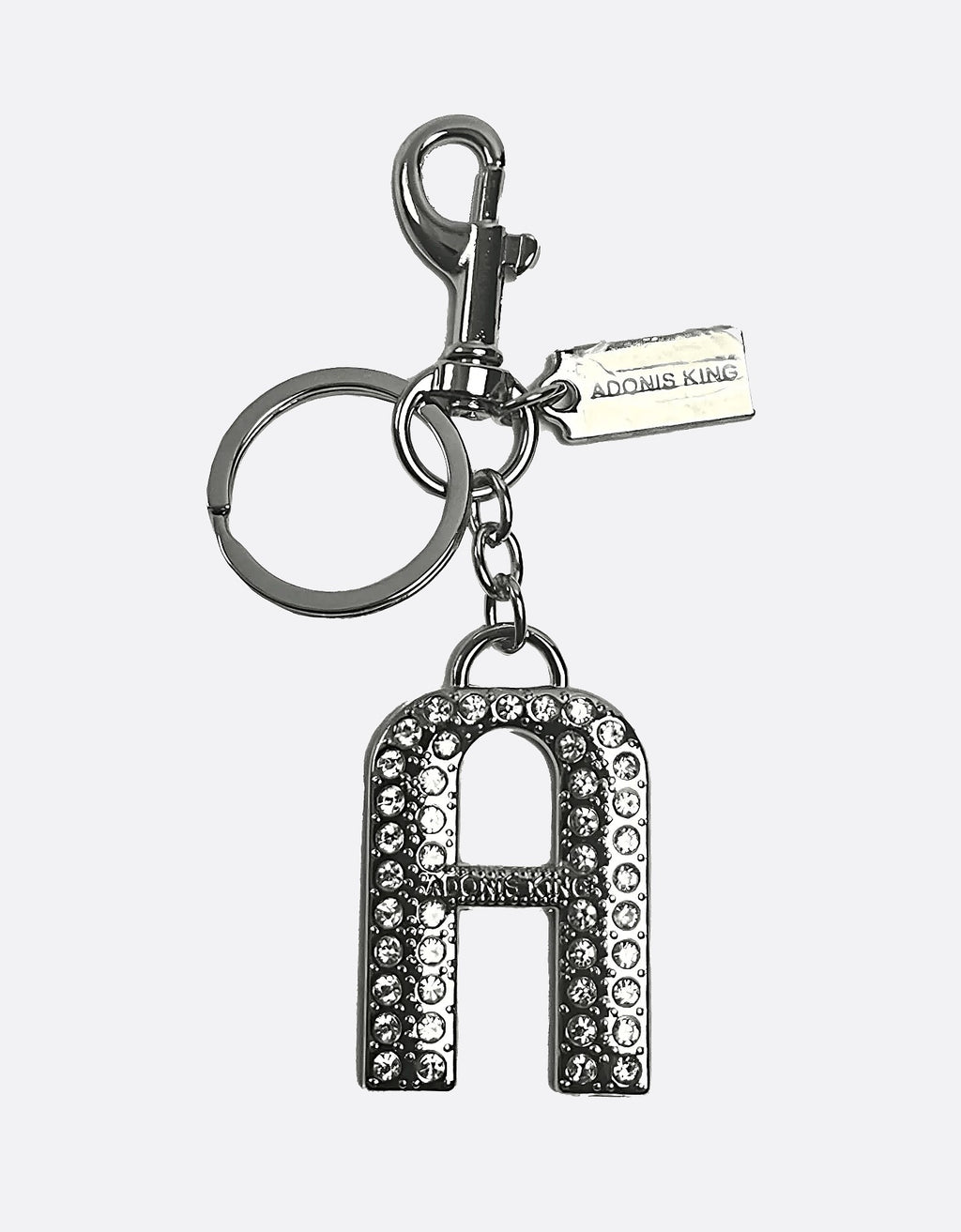 Signature Silver Metal Bag Charm, Unisex